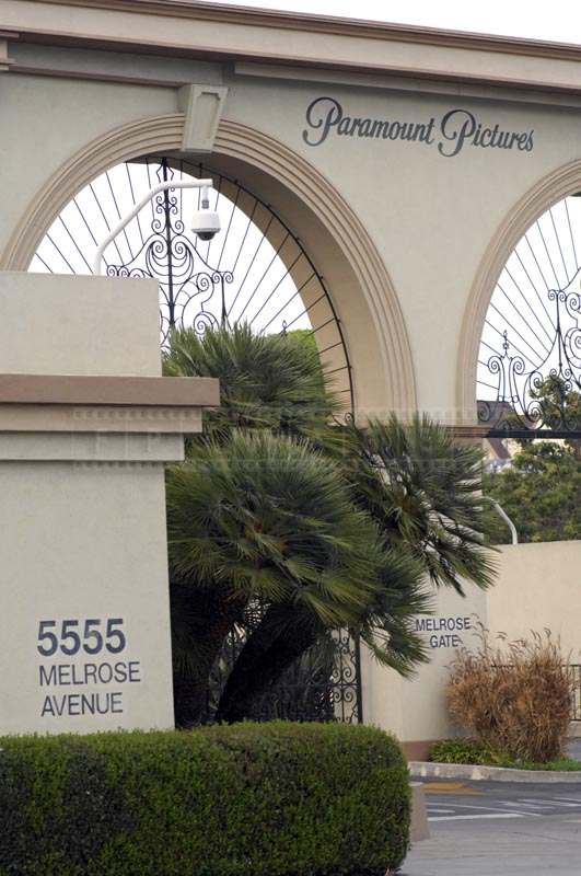 Gate of Paramount Pictures at 555 Melrose Ave, Los Angeles