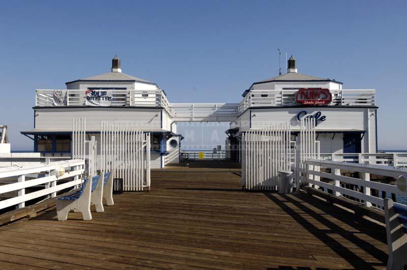 Two Buildings of Malibu Pier Outfitters and Cafe