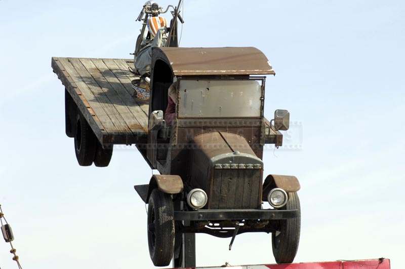 Truck and Motorbike Sculpture California