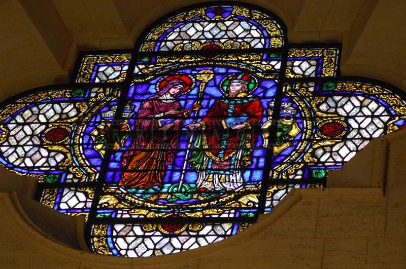 Stained Glass Windows inside the Church