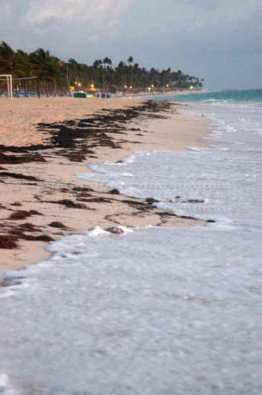 Morning walk on the beach Punta Cana