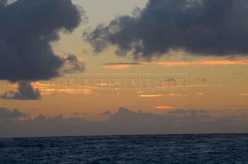 Sunrise sky at the beach Arena Gorda, Punta Cana