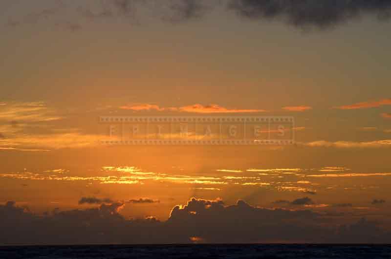 Sunrise sky at the beach Arena Gorda, Punta Cana