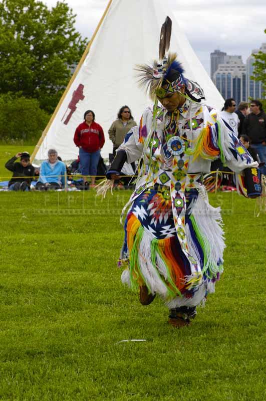 Grass dancer in full regalia