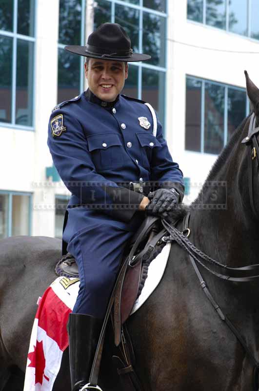 RCMP officer in blue uniform