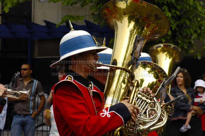 Soldier with tuba