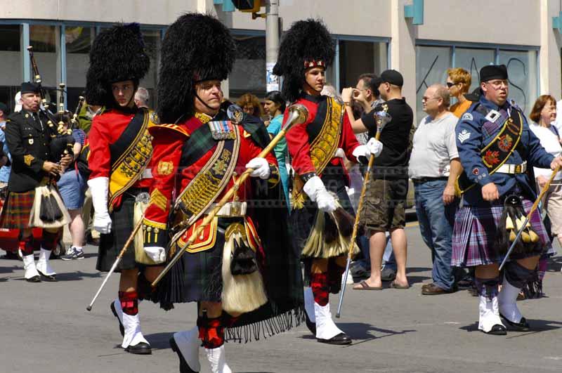Military bagpipes of Scottish band