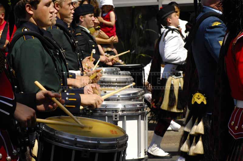 Drummers of Scottish military band