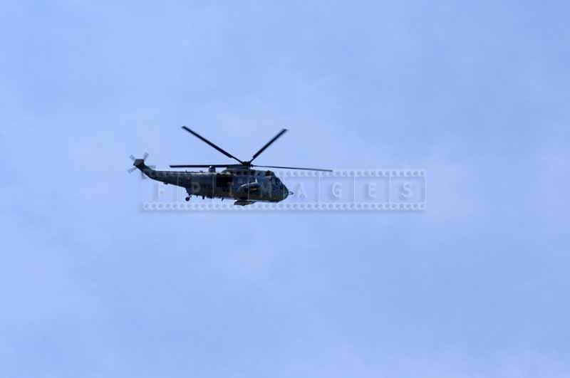 Canada Sea King Helicopter flying over