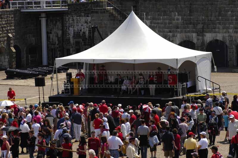 Visitors enjoying the concert