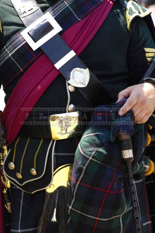 Close picture of the highland uniform