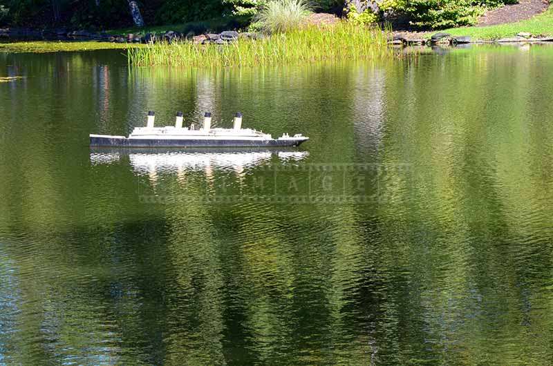 Titanic Model in the lake