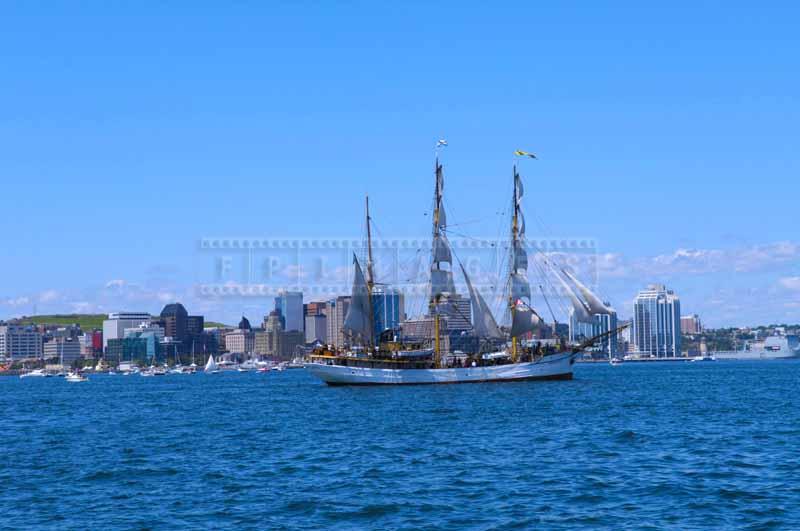 Barque Picton Castle from Lunenburg Nova Scotia at Parade of Sail