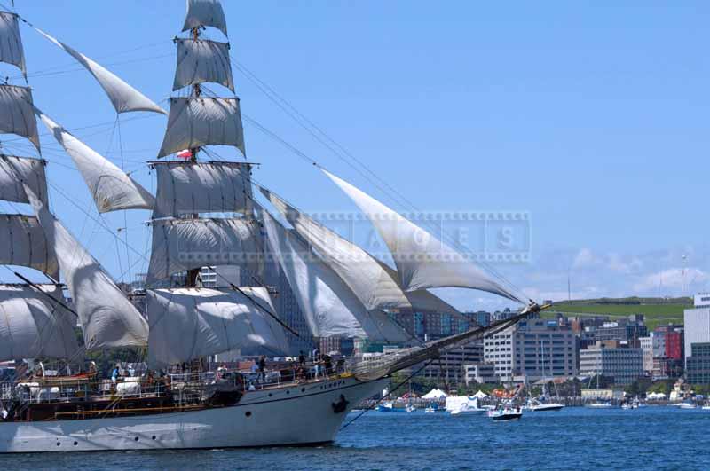 Full sails of barque Europa at Tall Ships Halifax 2009