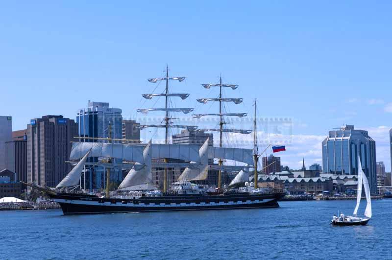 Kruzenstern - final tallship in the Parade of Sail, nautical photos