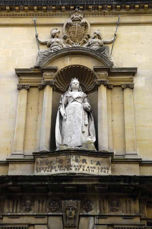 Queen Victoria monument in Bath, UK