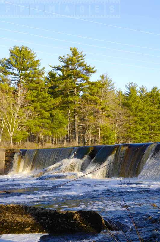 Nictaux river and falls, spring