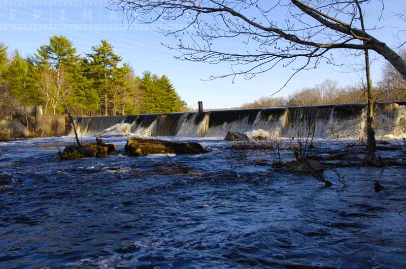 Fast current and rapids at Nictaux river