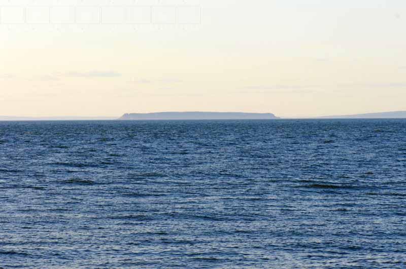 Marine landscape with Isle Haute, Nova Scotia