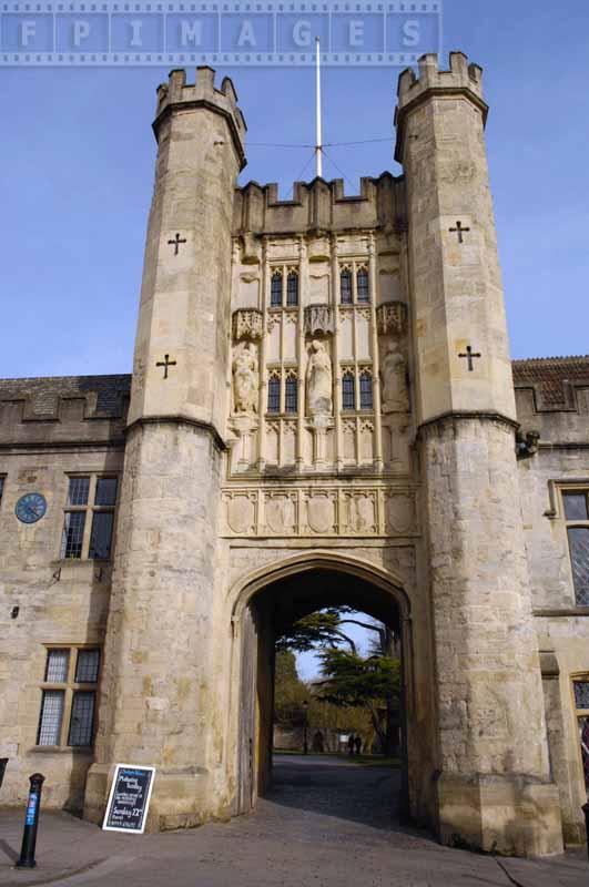 Gate leading to courtyard