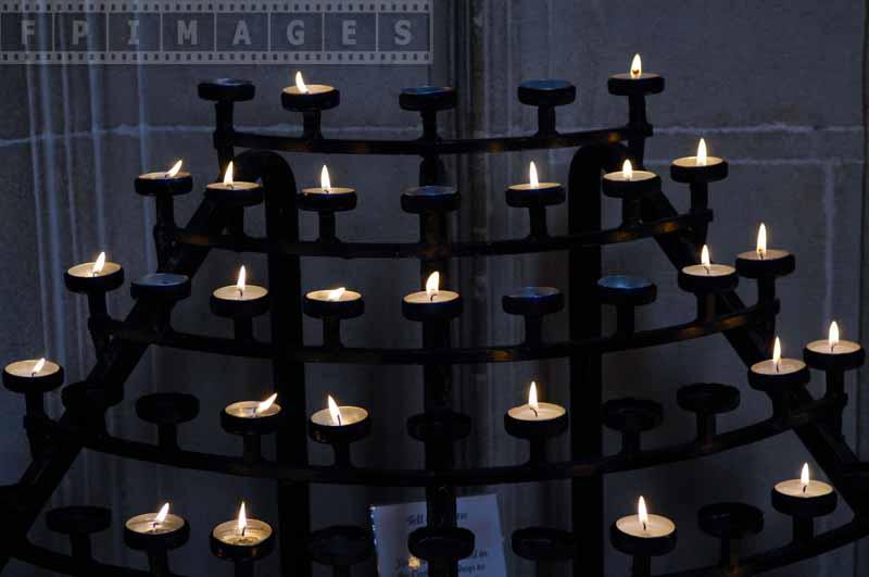 Candles burning peacefully