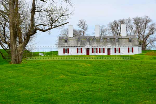 Officers quarters building, museum Fort Anne