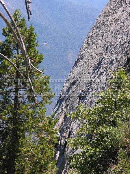 Sierra Nevada mountains, climber on the face of Moro Rock, things to do in California