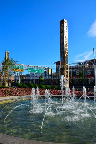 Fountain in the Walk area of Atlantic City