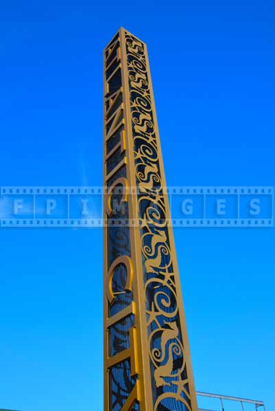 Atlantic city Christopher Columbus boulevard metal columns