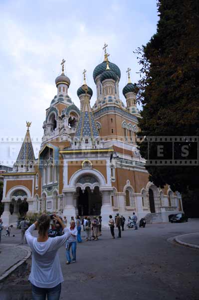 Famous landmarks of Nice - St. Nicholas Russian Orthodox Cathedral