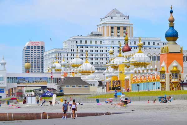 AC beach at Taj Mahal casino