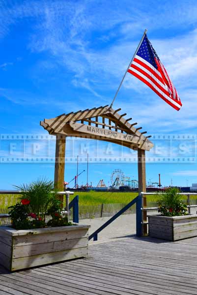 Atlantic City Boardwalk, beach picture and Steel Pier