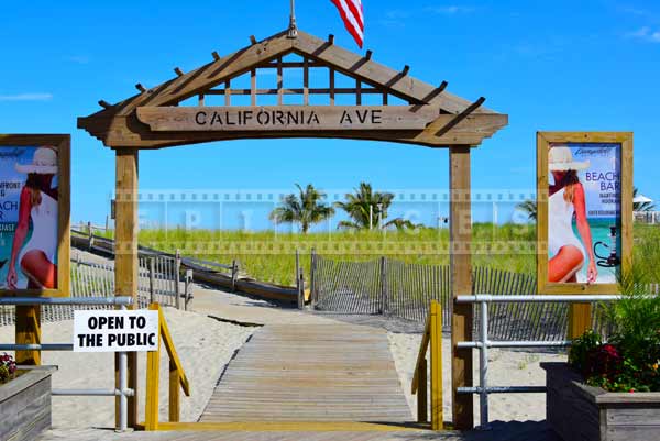 Beach Bar Bungalow and California Avenue beach access point