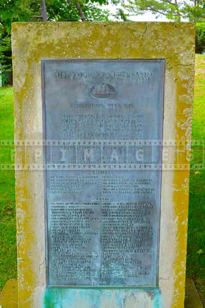 atlantic city gardners basin bronze memorial plaque 