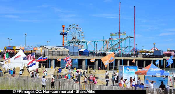 atlantic city sand castle competition near Steel Pier