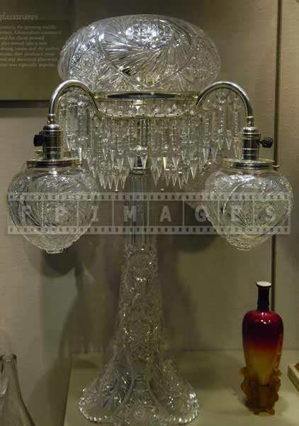 Luxury glassware - crystal table lamp, museum artworks