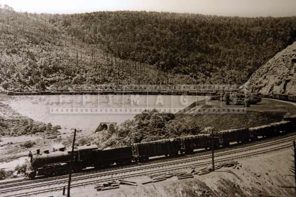 Steam locomotive historic picture from the museum