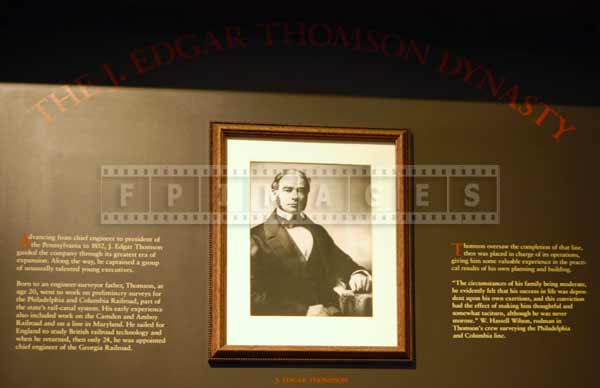 Engineer John Edgar Thomson, museum photo