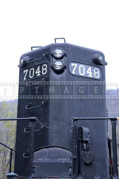 Locomotive close-up industrial image