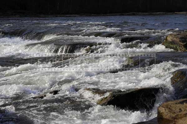 River white rapids in the spring, water images