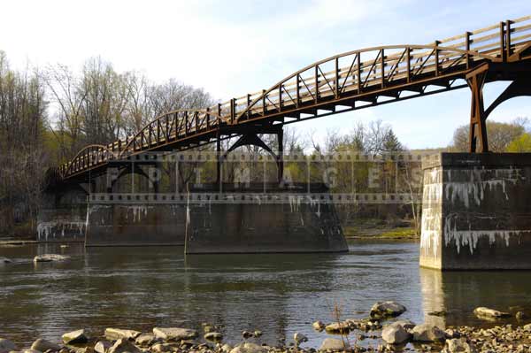 Old railway brdige spanning Youghiogheny River