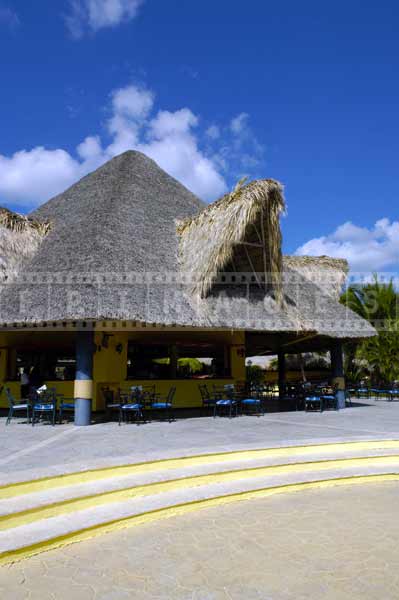 palapa building thatched roof dominican republic