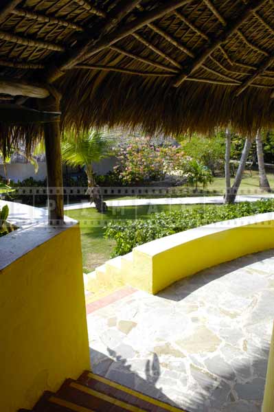 palapa building thatched roof dominican republic