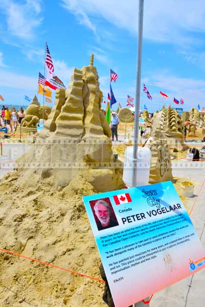 Artist information display at DO AC sand castle competiton