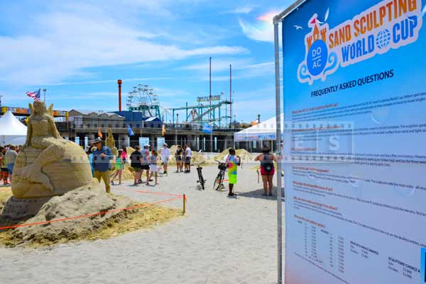 sand castle competition at steel pier, AC New Jersey