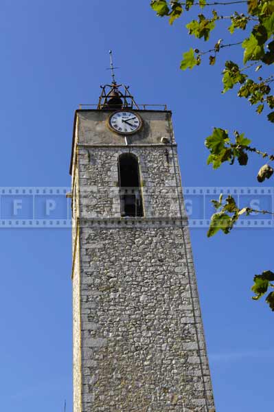 Town's landmark - bell tower, provence travel images