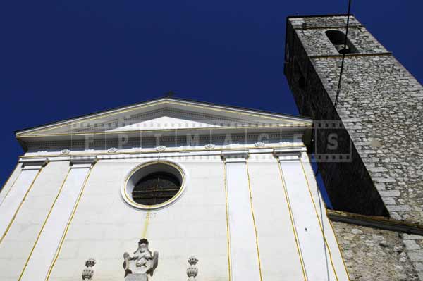 south france european cityscapes - bell tower and church