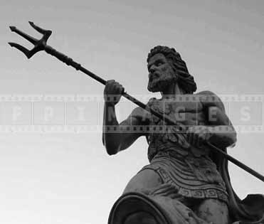 stone statue king neptune atlantic city aquarium