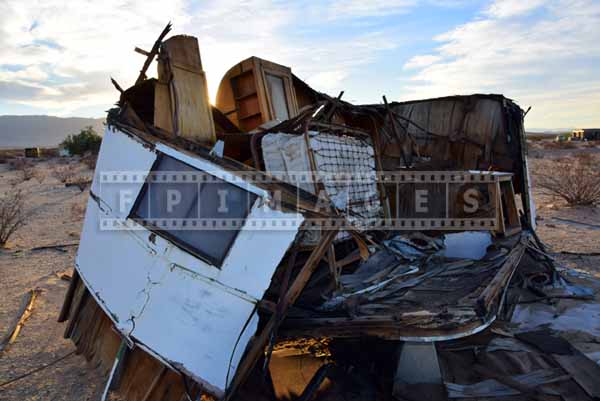 Wreck abtract images in the high desert near 29 Palms