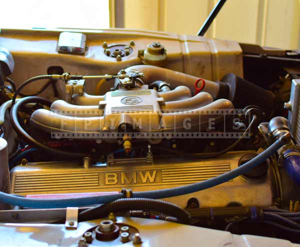 BMW 2002 with 6-cylinder engine, industrial pictures